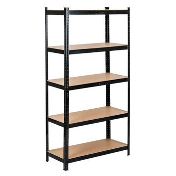 Стелаж 4P StrongShelf 180х65х40см чорний навантаження 175кг/полицю 40503 фото